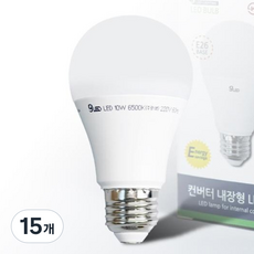 Gunsik LED燈泡 10W, 晝光色, 15個