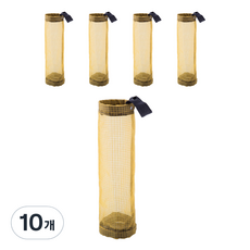 빌드온 비닐봉투 정리 수납 보관함, 10개, 옐로우