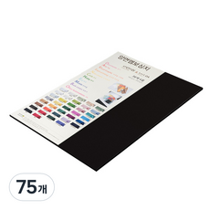 paperculture 雙面壓紋紙 達文西壓紋 No10 黑色 4開, 75個