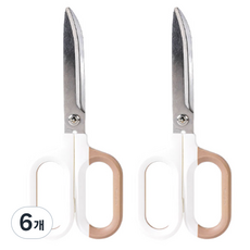 누사인 투톤 가위 155mm, 화이트, 6개