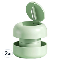 舒適空間 多功能攜帶式藥品粉碎機 綠色, 2個