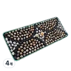 鵝卵石腳底指壓按摩墊 碎石地毯 小型, 混色, 4個