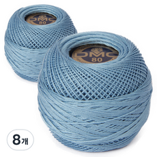 DMC 19號線 80編織刺繡蕾絲線, 813, 8個