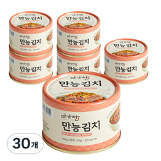 미가찬 캔 만능 김치 간편요리, 160g, 30개