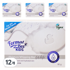 Formal Bee KiDS 保濕泡沫潔膚皂 白色, 12個, 90g