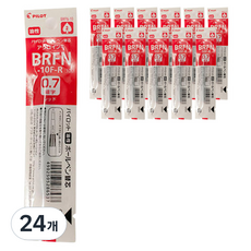 PILOT 百樂 Dr.Grip專用替芯 0.7mm BRFN-10F, 紅色, 24個