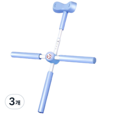 Sunewz 正確姿勢平衡棒 瑜珈棒 藍色, 3個