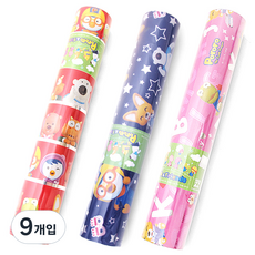 투영디자인 뽀로로 포장지 소 26.5 x 1800 cm, 랜덤 발송, 9개입