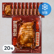 한끼통살 스팀 슬라이스 데리야끼맛 닭가슴살 (냉동), 100g, 1개입, 20개