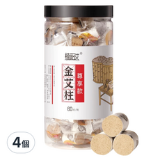 楠陽艾 陳年金艾柱 尊享款 1.8 x 2.7cm 60顆, 4個