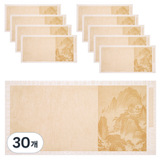 라벤티아 산수화 서예 작품 용지 타입2, 혼합색상, 30개