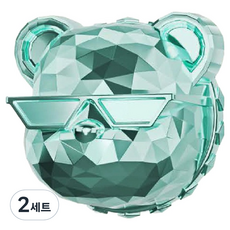 Doa 香氛熊車用芳香劑套組 淡綠色, 檸檬萊姆, 2套