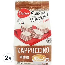 Delser 卡布奇諾威化餅, 2個, 125g