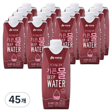 기픈물 마그네슘강화 종이팩 해양심층수, 500ml, 45개