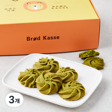 브로드카세 그린티 버터쿠키, 180g, 1개입, 3개