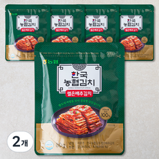 농협 한국농협김치 썰은배추김치 5개입, 400g, 2개