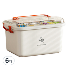 Dalloa Dait 2層分隔收納急救箱 紅色 29 x 21 x 18cm, 6個