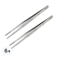 직선 의료용 핀셋 14cm, 6개