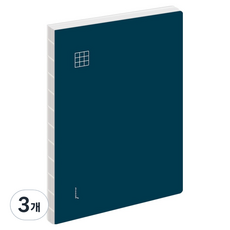 MUNID it Handy A5 3mm 方格筆記本, 3個, 海軍藍