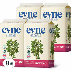 evne Organic護墊, 加長型(19.5cm), 40片, 8包