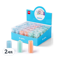 델리 잡기편한 모양 지우개 3종 x 10p 세트 VP156, 핑크, 블루, 그린, 2세트