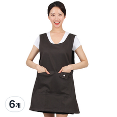 기모 원피스 앞치마 L AE325, 카키, 6개