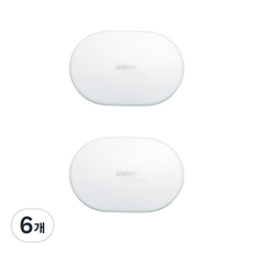 아이즈 거울 렌즈 케이스, 화이트, 6개