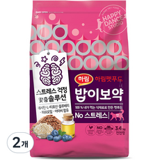 하림펫푸드밥이보약 고양이 기능성 사료, 스트레스완화/안정/집중력관리, 3.4kg, 2개