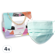 리빙투유 데니벨 파스텔 컬러 마스크 대형 파스텔민트, 30개입, 4개, 파스텔 민트