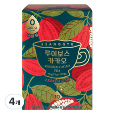 쌍계명차 루이보스 카카오 침출차, 10개입, 4개, 1.5g