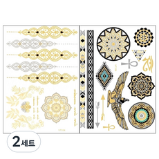 PARTY COSTUME 金色反光貼紙 VT334VT338, 混合顏色, 2套