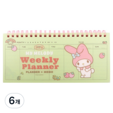 산리오 만년주간 플래너, 마이멜로디, 6개
