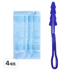 Sort It 家用除塵撣 乾淨除塵撣 手柄 + 10入補充包 套組, 混合顏色, 4套