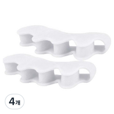 Adela 緊密貼合腳趾固定分離器 白色, 4個