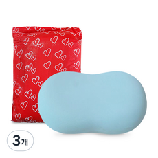 DAILYSHARE 軟貓肚頸枕, 天藍色, 3個