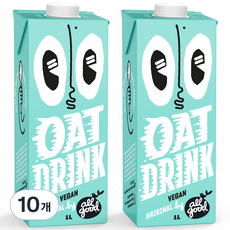 allgood 오트 드링크 오리지널, 10개, 1L