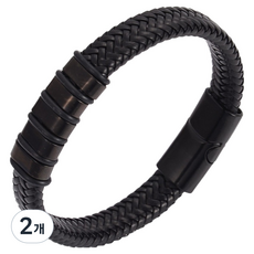 퍼스트리버 감성 패션 팔찌 5단추 19cm, 2개