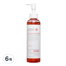 coopy 鮭魚pH肌膚調理潔面凝膠, 6瓶, 200ml