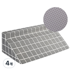 溫馨小舖 老人病患姿勢變換三角靠墊 灰色格紋, 4個