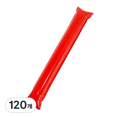 마켓감성 무패턴 치어스 풍선막대, 레드, 120개