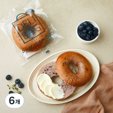 델리백 블루베리 베이글, 115g, 6개, 1개입