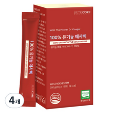 NUTRICORE 蘋果醋隨身包 15條入, 4個, 300g