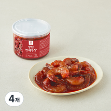 바른씨 양념 깐새우장, 250g, 4개