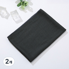 쿨타올 스포츠타올 80 x 30 cm, 블랙(CE620), 2개