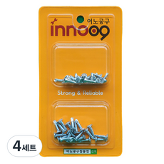 Innotime 白色皿頭自攻螺絲 2種 x 20入 組 NIT221, 4套