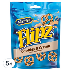 플립즈 쿠키앤크림향 프레첼, 90g, 5개