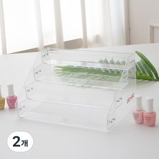 高級4層美甲收納盒, 單一顏色, 2個