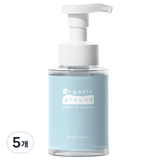오가닉그라운드 버블 힙 클렌저 그린스플래쉬향, 280ml, 5개