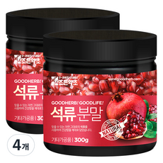 조은약초 프리미엄 석류 농축 분말, 300g, 4개