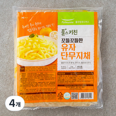 풀무원 바른선 꼬들꼬들한 유자단무지채, 1kg, 4개